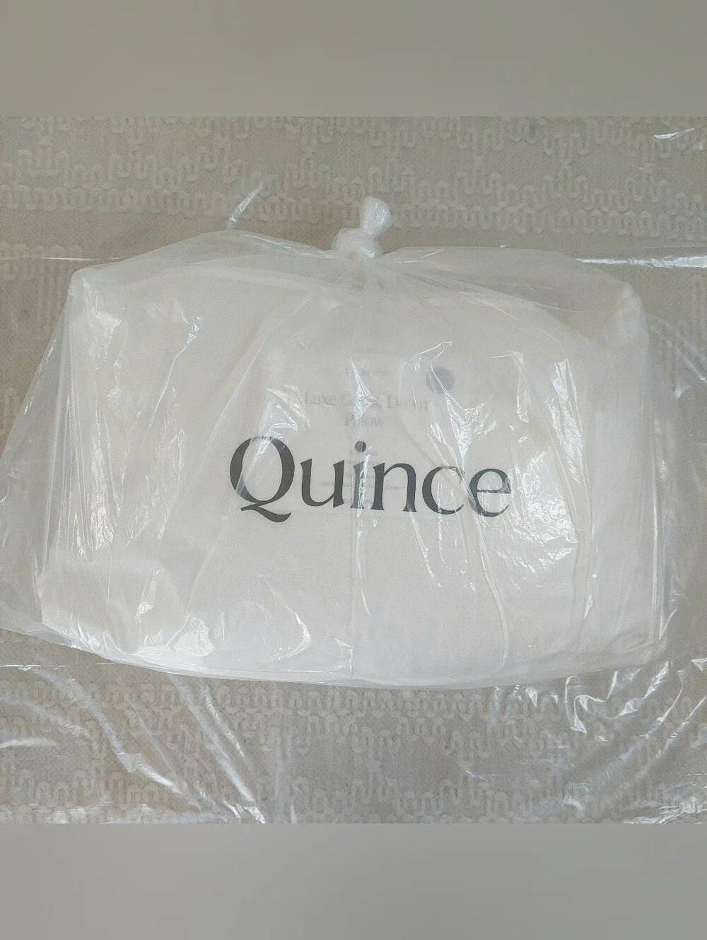 NWOT- Quince Standard White Goose Down Pillow ( Soft/ Medium)(P46)